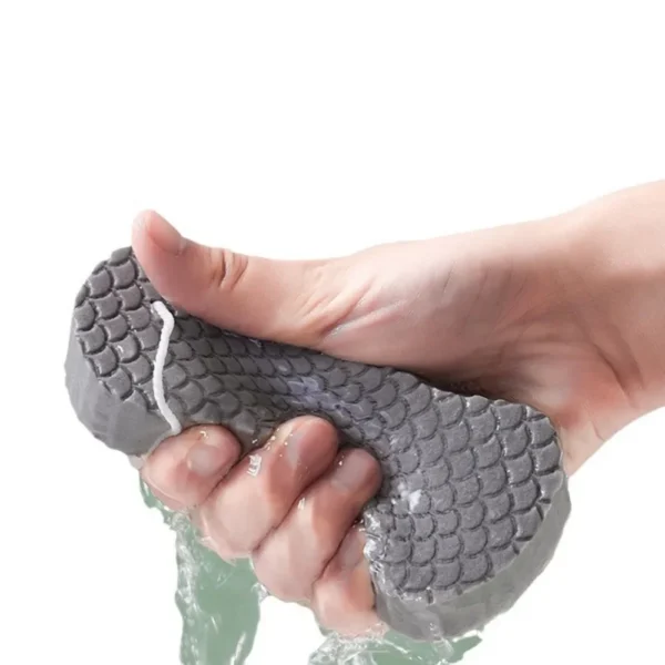 3D Bath Sponge Body Scrubber Exfoliating Fish Scale Soft & Painless Body Care Brush Cleanser Bathroom Shower Supplies for Aadult - Image 5