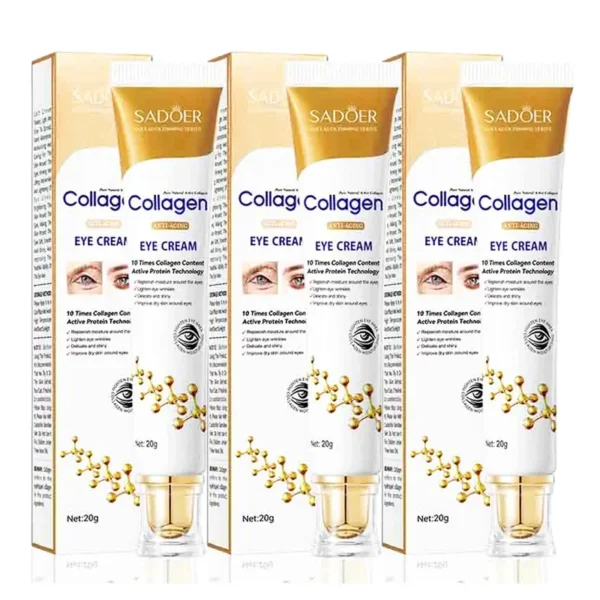 1/2/3pcs SADOER Collagen Eye Cream Anti Dark Circles Eye Bags Remover Firming Moisturizing Anti-aging Eyes Cream Skin Care Eyes