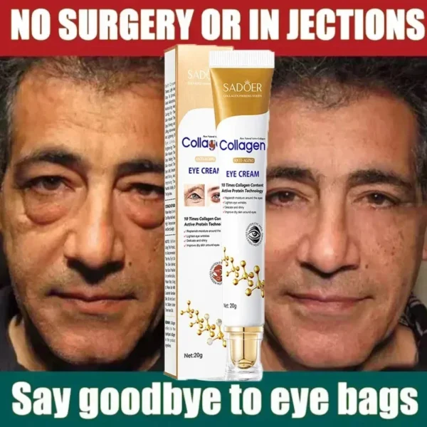 Fast-acting Eye Bag Removal Cream Collagen Anti-Wrinkle Firming Fade Fine Lines Dark Circles Remove Eye Bags Brighten Eye Care - Image 3
