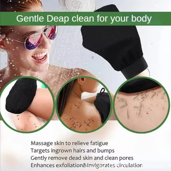 1pc Hammam Shower Thicken Bath Magic Peeling Glove Exfoliating Tan Removal Kessa Bathing Cleaning Products Body Scrubber - Image 2